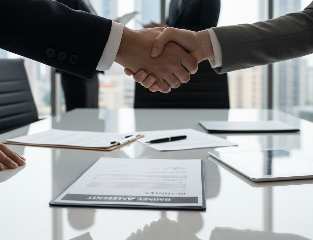 スマートフォンを持つ家族