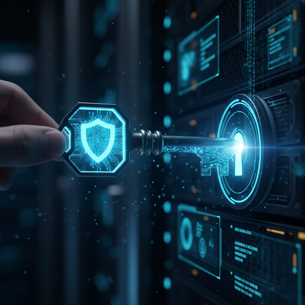 セキュリティをイメージする鍵の画像