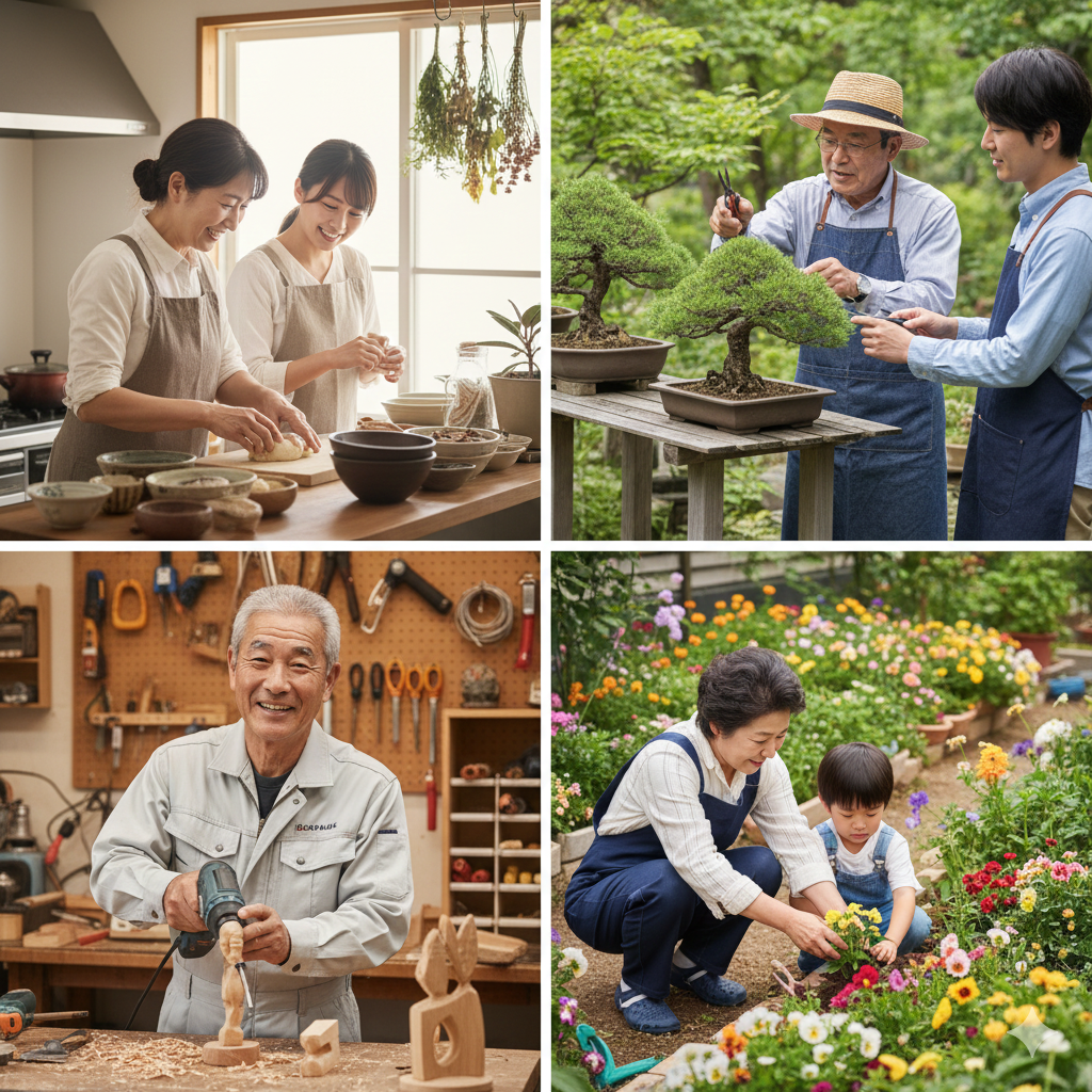 技術継承のイメージイラスト